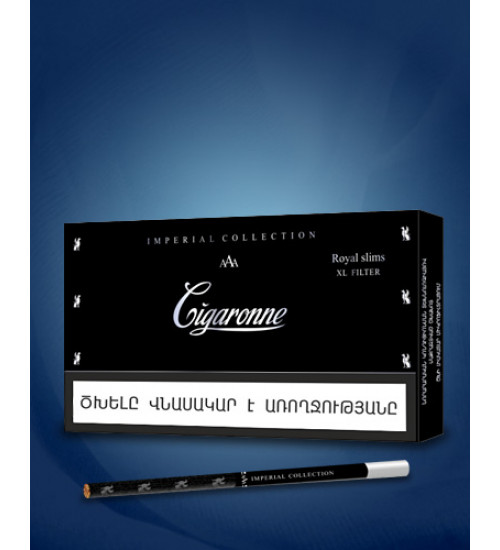 Сигареты "Cigaronne Royal Slims XL Black"